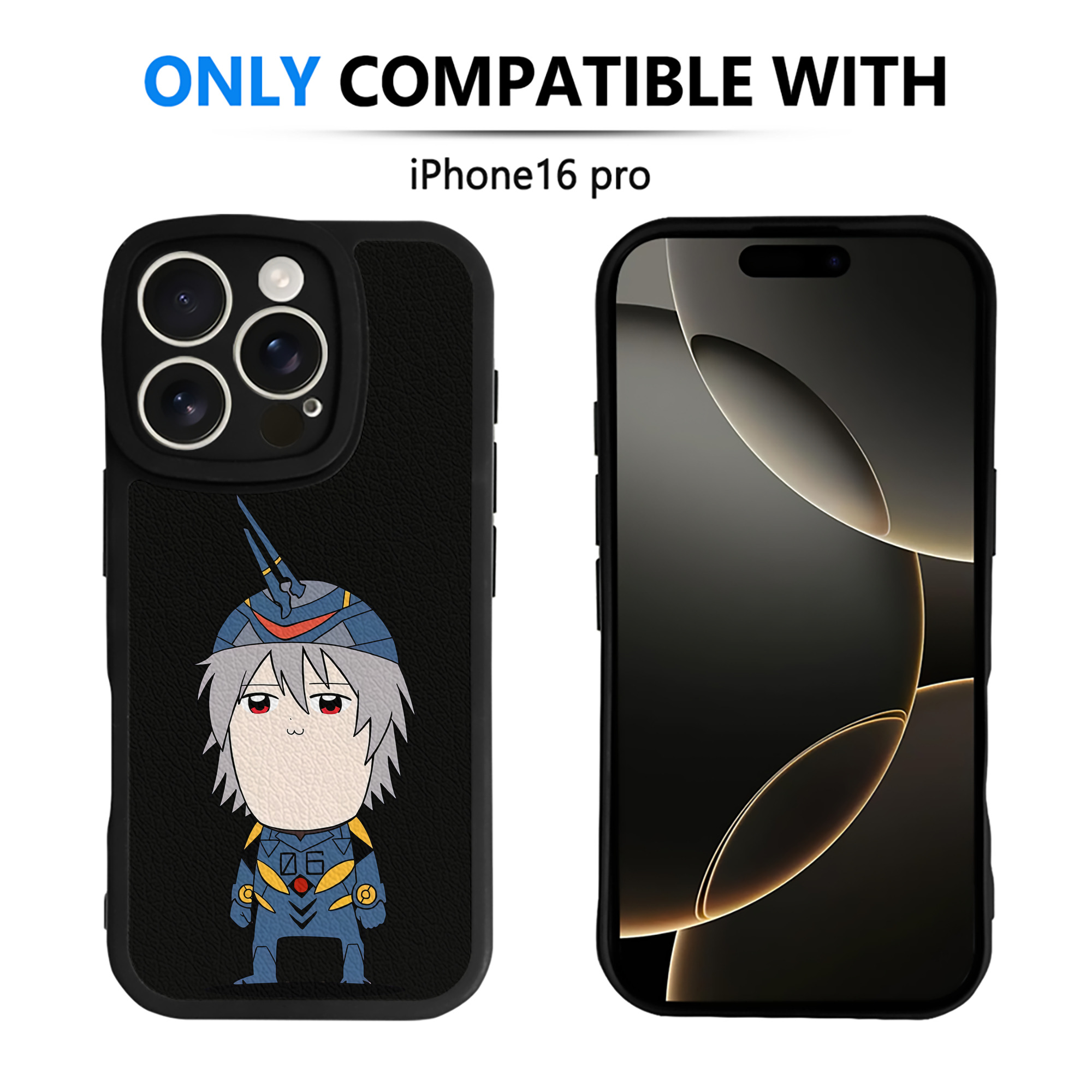 （画像用） EVA 新世紀エヴァンゲリオン 【iPhone 16シリーズ対応】シリコンスマホケース（レザー調） 材質：シリコン